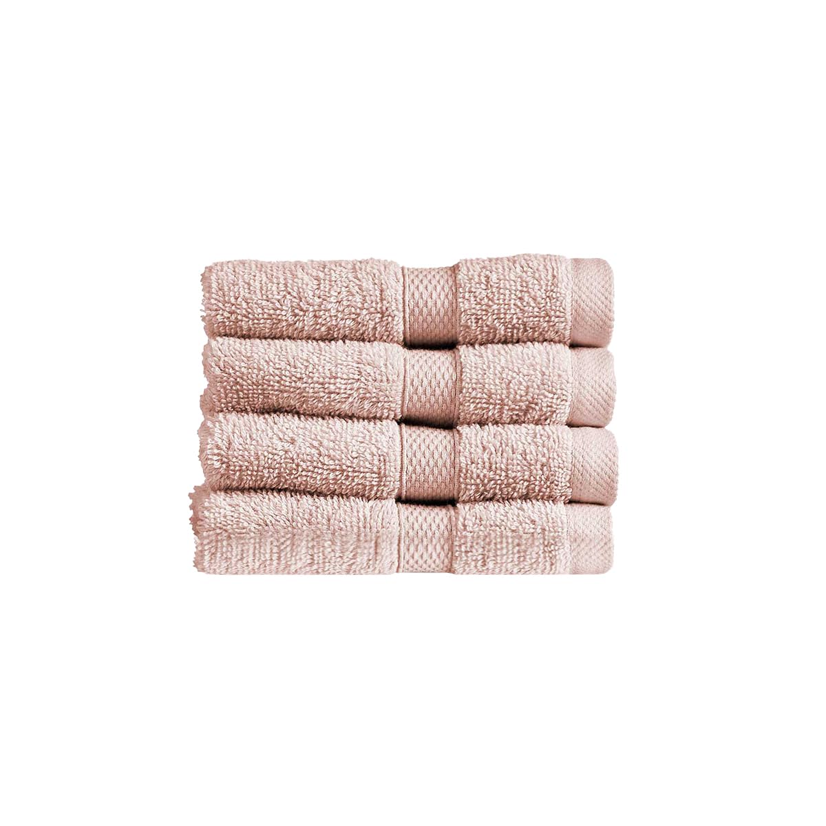 Christy Refresh Bathroom Towel Set | Set of 4 | 4 Face Cloth Set | Quick Dry | Gentle Pastel Tones | Soft Absorbent Shower Towels | 100% Cotton 550GSM