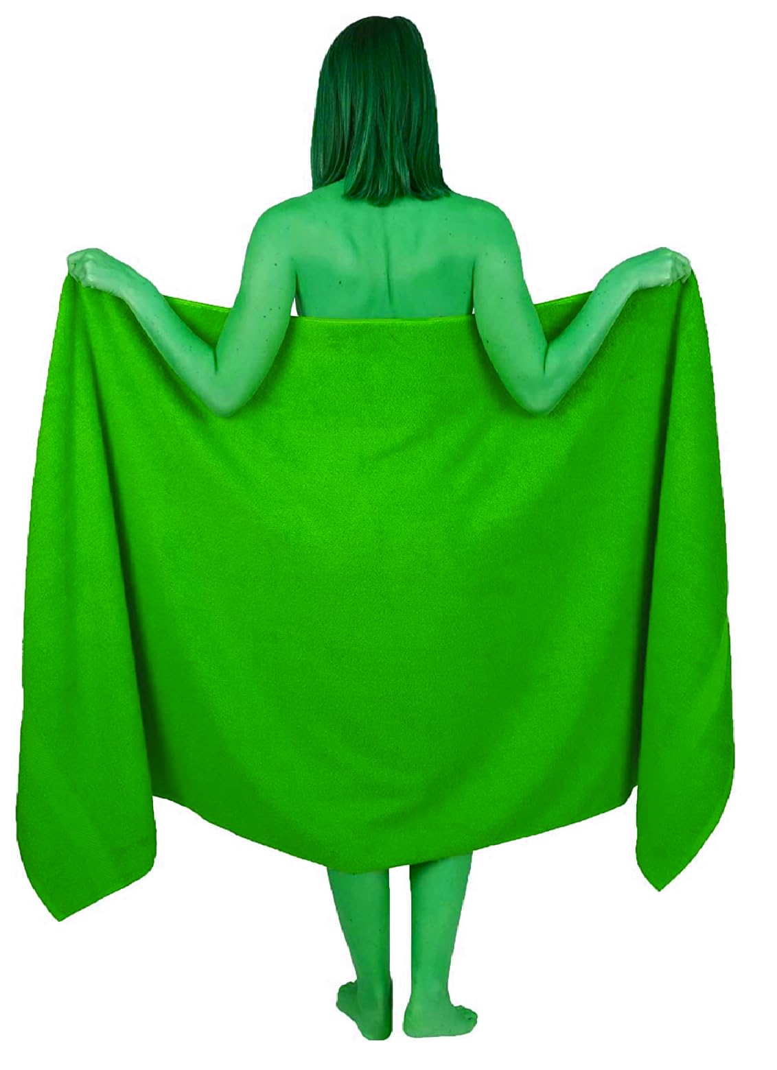 Wholesale Trade Dealz Extra Large Bath Sheet 100 x 200 cm Super Jumbo Big Bath Sheets Towels Beach Body Wrap XL Bath Towels 600-GSM (Lime Green)
