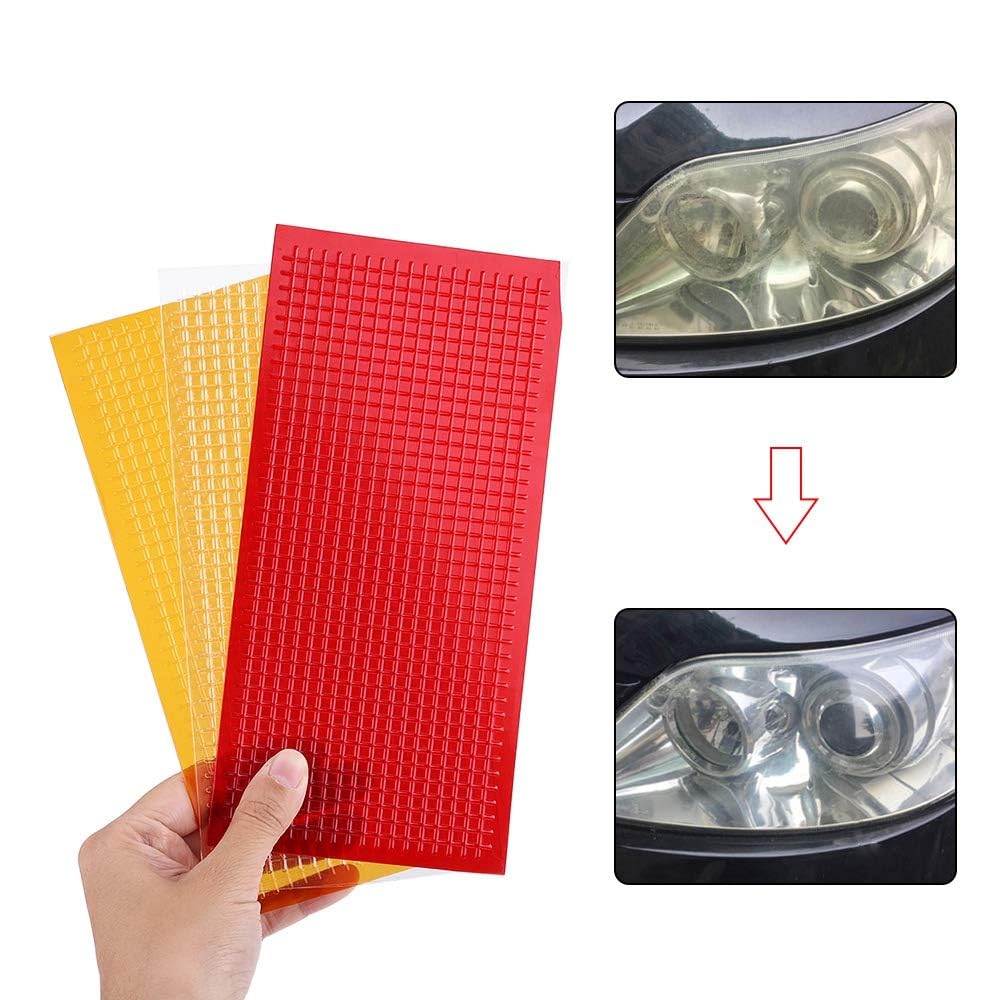 VOANZO Car Lens Repair Kit Auto Lens Repair Tape for Headlight & Tail Light Crack Repair Film in 3 Colors Efficient Solution for Broken Taillights &
