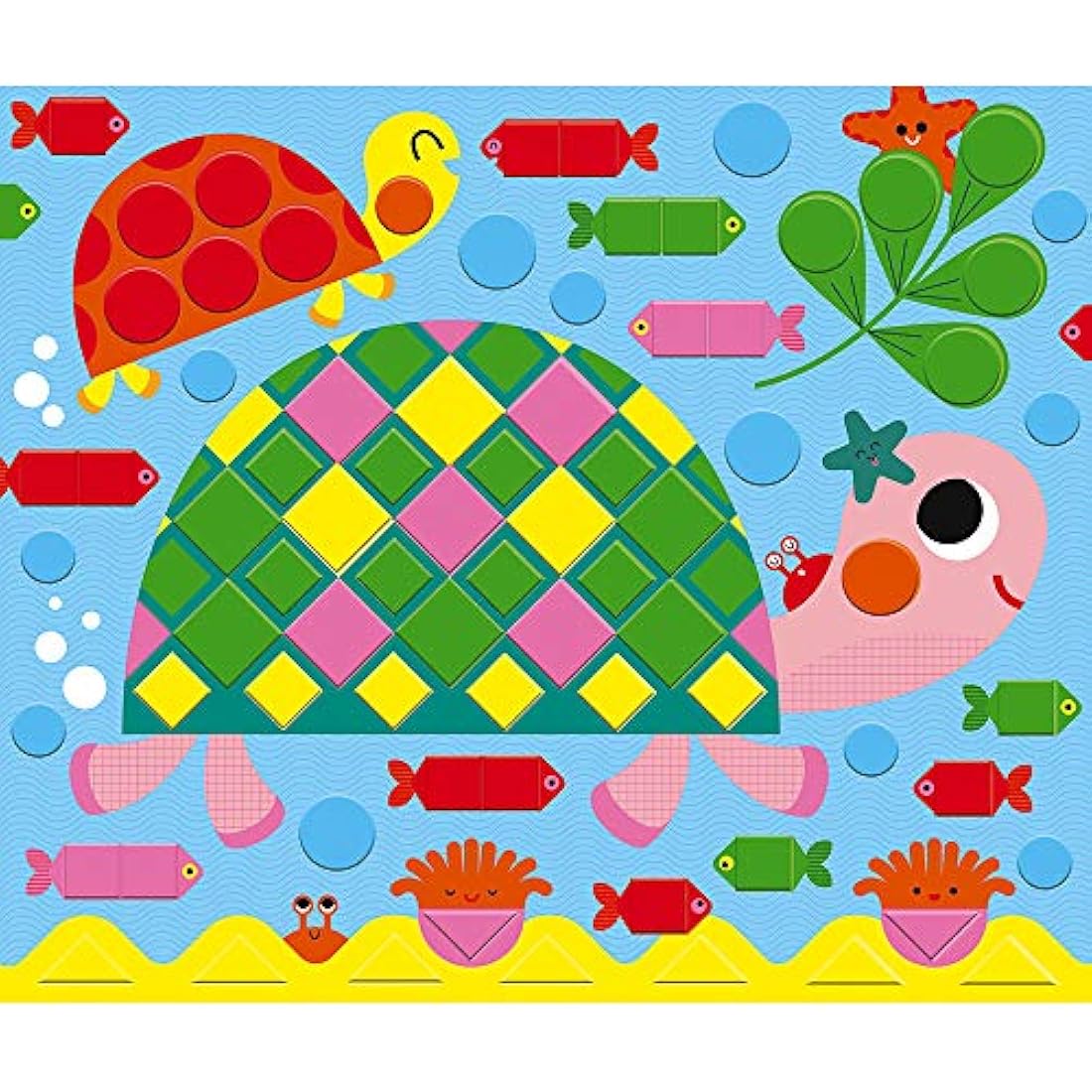 Janod - From 3 years old - Creative Kit - Animal Mosaics - Les Ateliers du Calme - Creative Leisure - Dexterity and Concentration - J07899