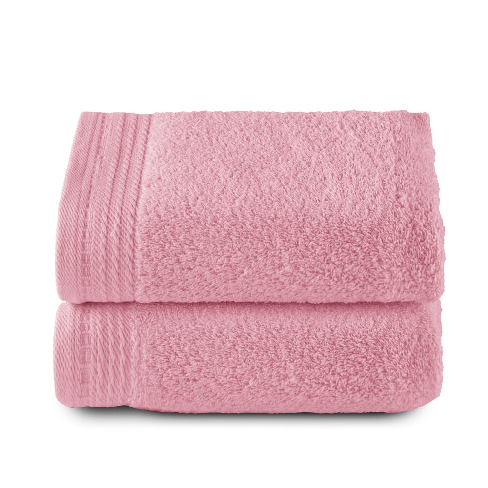 Top Towel - Coral 100% Cotton 2 Hand Towels - 100x50 cm - 600 g/m2