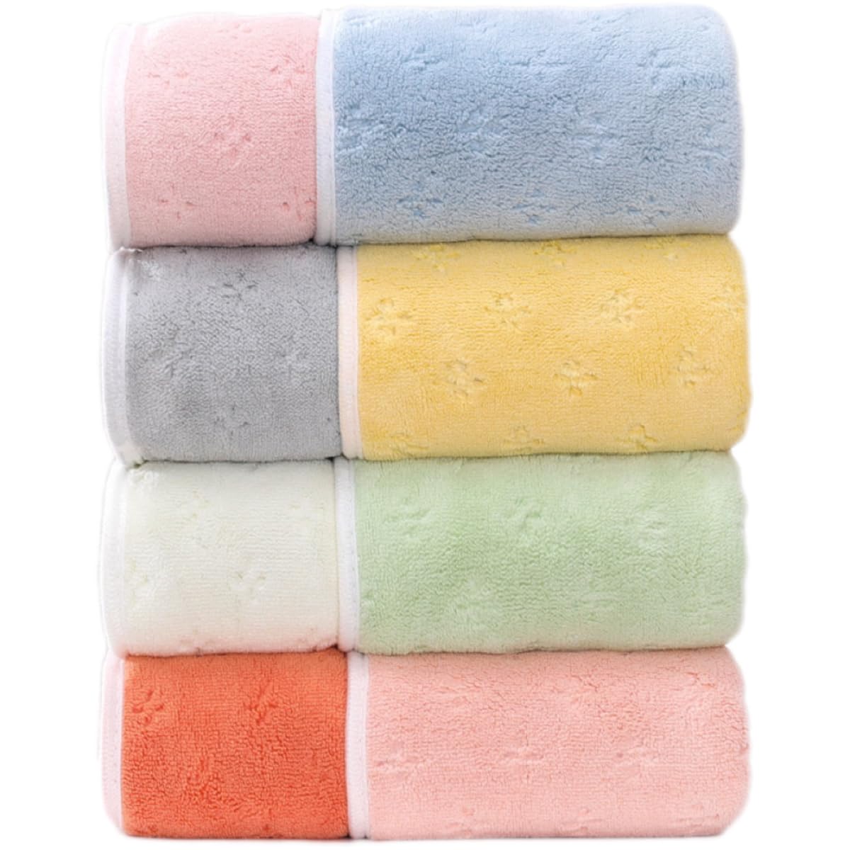 Microfiber Hand Towels Soft Double Color Towels for Bathroom 4Pack 40 x 75cm Ideal for Hair Spa Gym and Travel Muticolor flower 40 x 75cm