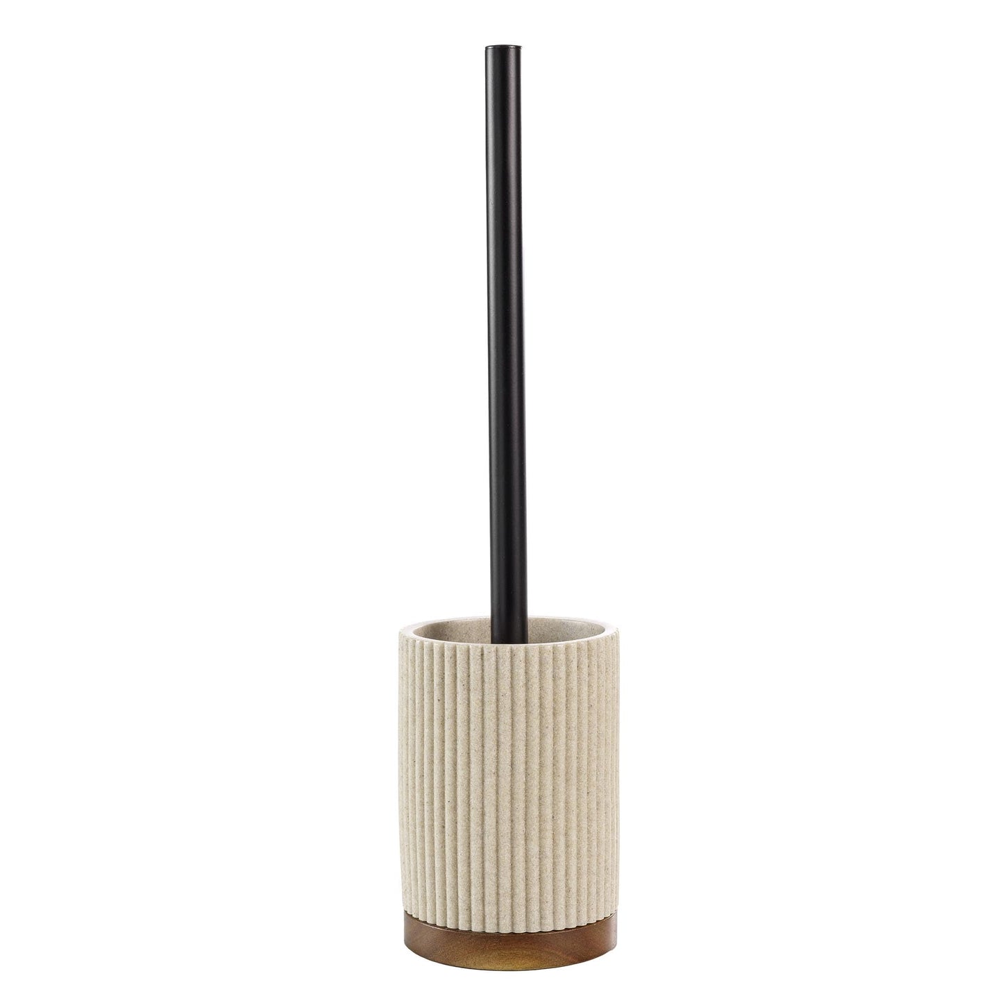 Douceur d'Int?rieur Niagara Toilet Brush (Diameter 9.1 x 38.5 cm), Natural, Polyresin and Acacia