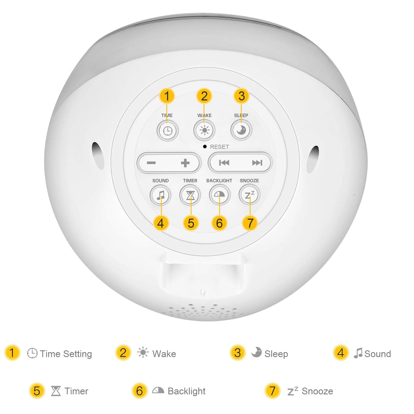 ICODE Time to Wake Alarm Clock for Kids, Children's Sleep Trainer, Kids Wake Up Light, Sleep Sound Machine