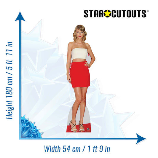 CS619 Taylor Height 180cm Lifesize Cardboard Cutout