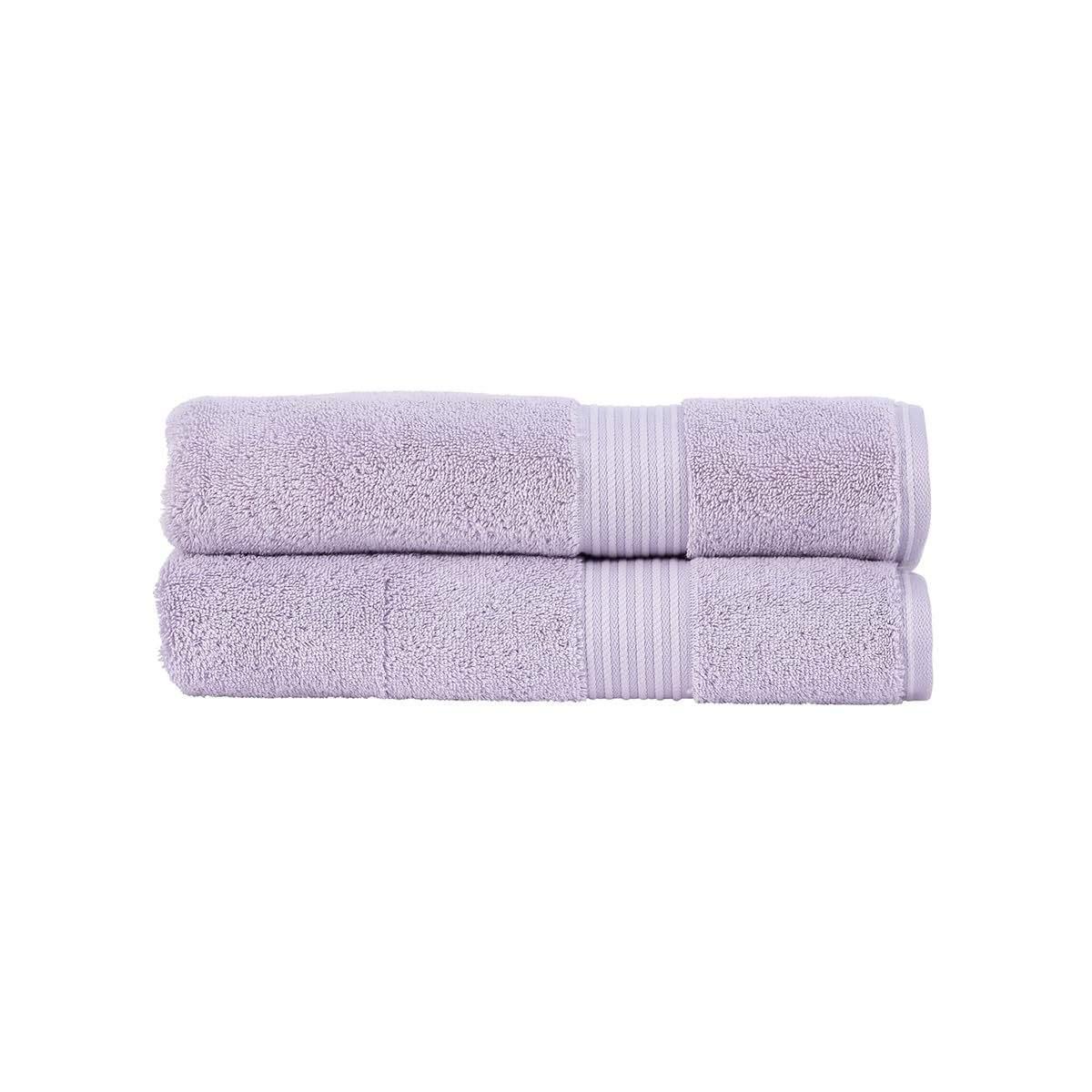 Christy Supreme Hygro 2 Bath Towels Set | Lavender Purple | 100% Luxury Supima Cotton | Ultra Soft | Super Absorbent | 650GSM | Plush and Long Lasting