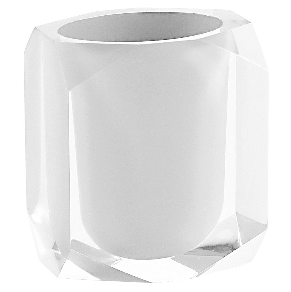 Gedy Brush Holder, Resin, White, 7 X 9 X 10.5