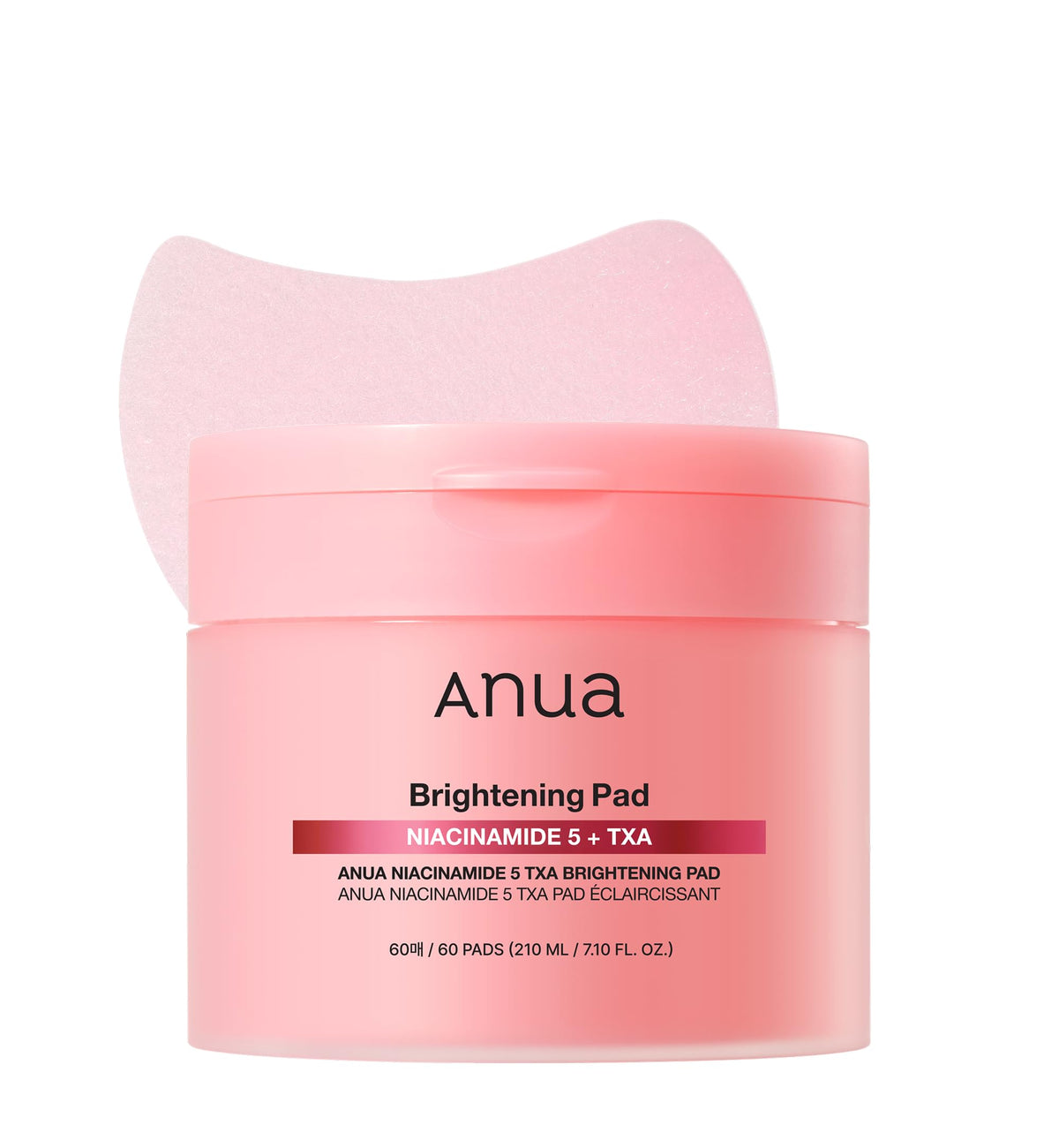 ANUA Niacinamide 5 TXA Toner Pads Hydrating Facial care for Even-Looking Skin Tone & Daily Radiance Care 210ml, 60 Pads