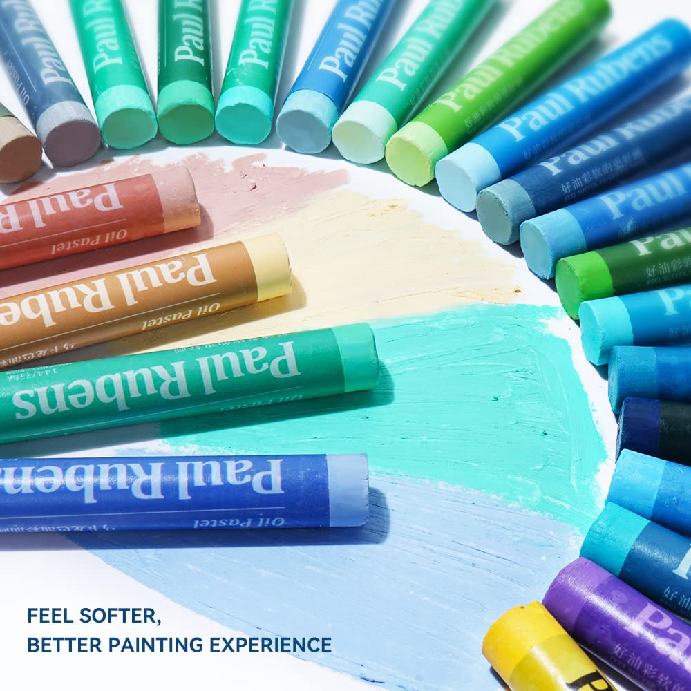 Paul Rubens Oil Pastels Set, 72 Colours Soft Pastels, Vibrant and Creamy, Ideal for Draw Sea and Landscape, Art Supplies for Artists, Beginners,