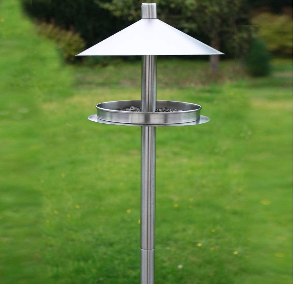Habau 1772 Stainless Steel Metal Feeder with Stand