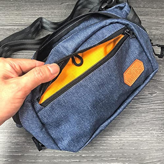 Dendrite-Large Waist Pack (Solid Black)