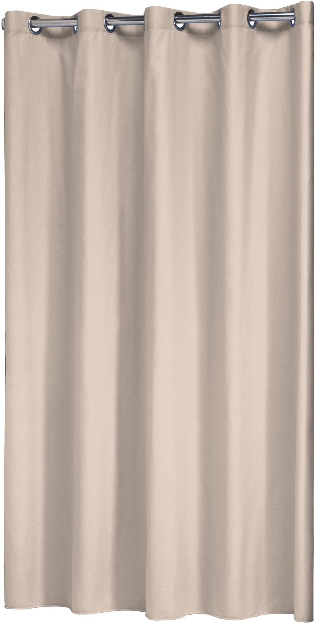 Sealskin Coloris Shower Curtain, Polyester, Cotton, Ecru, 180 x 200 cm