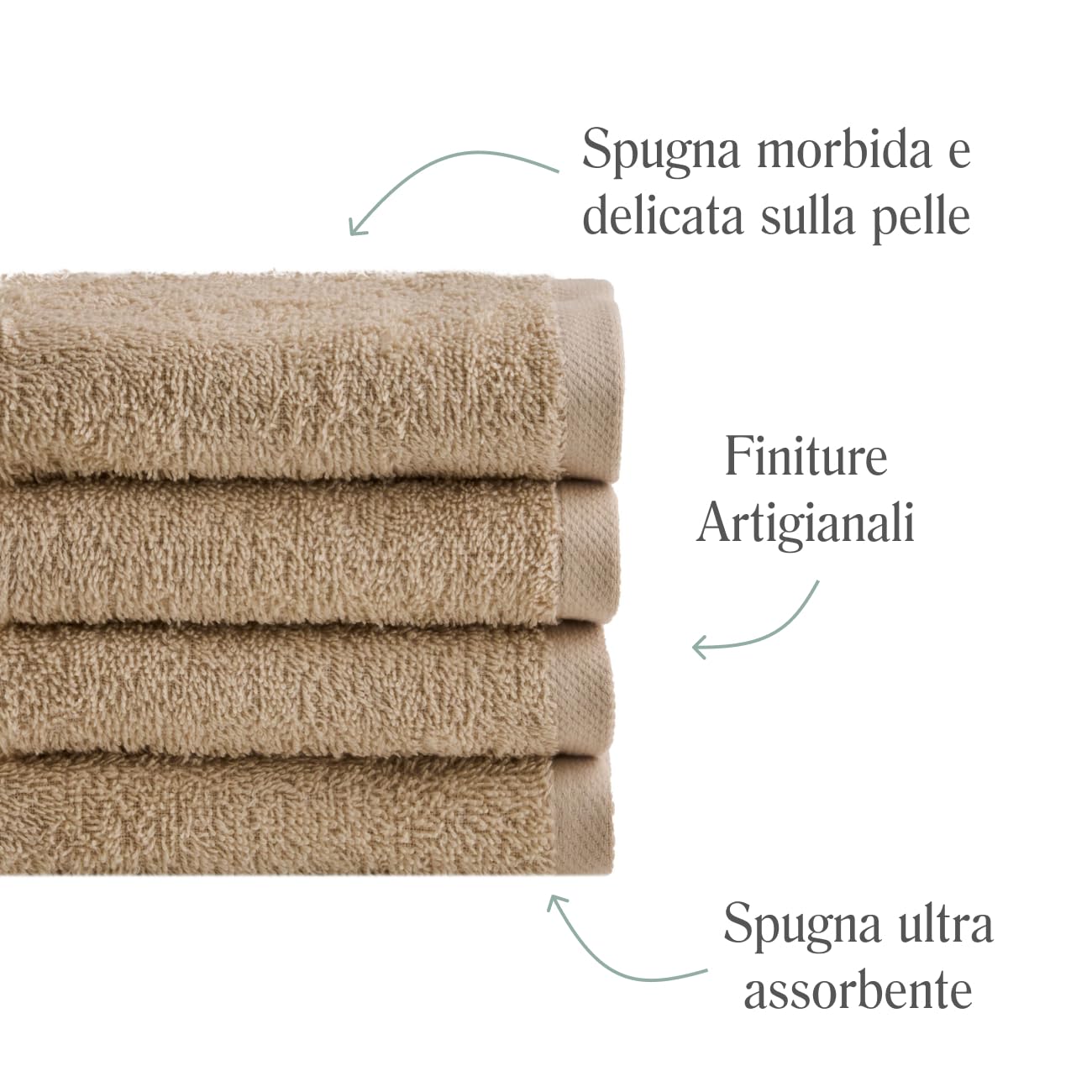NELLA BIAGINI Minerva Bathroom Washcloths 30 x 30 cm, Set of 12, 100% Pure Terry Cotton, 420 g/m², Soft, Absorbent, Practical, Durable, Solid Colour
