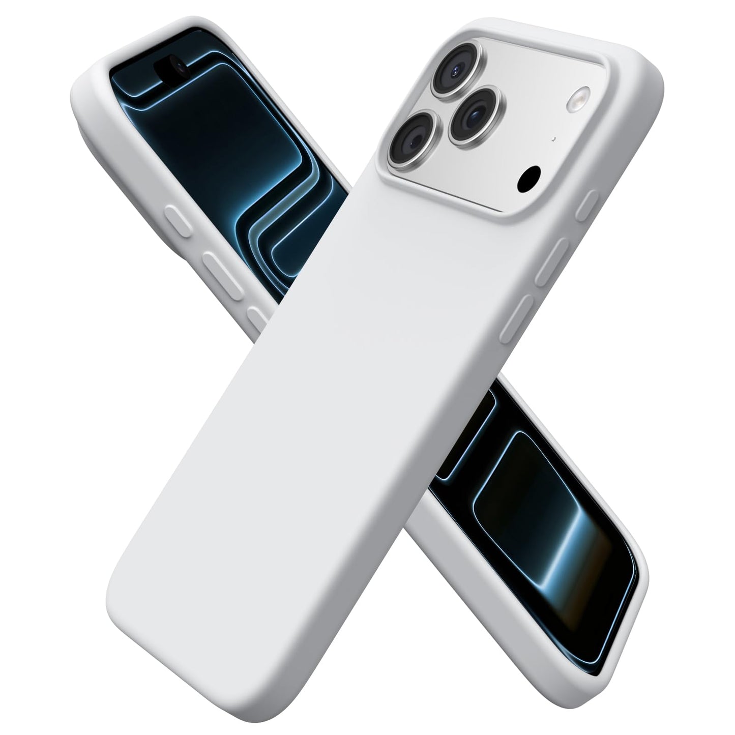ORNARTO Compatible with iPhone 17 Pro Max Case 6.9", Slim Liquid Silicone 3 Layers Full Covered Soft Gel Rubber 17 Pro Max Phone Cases Cover 6.9