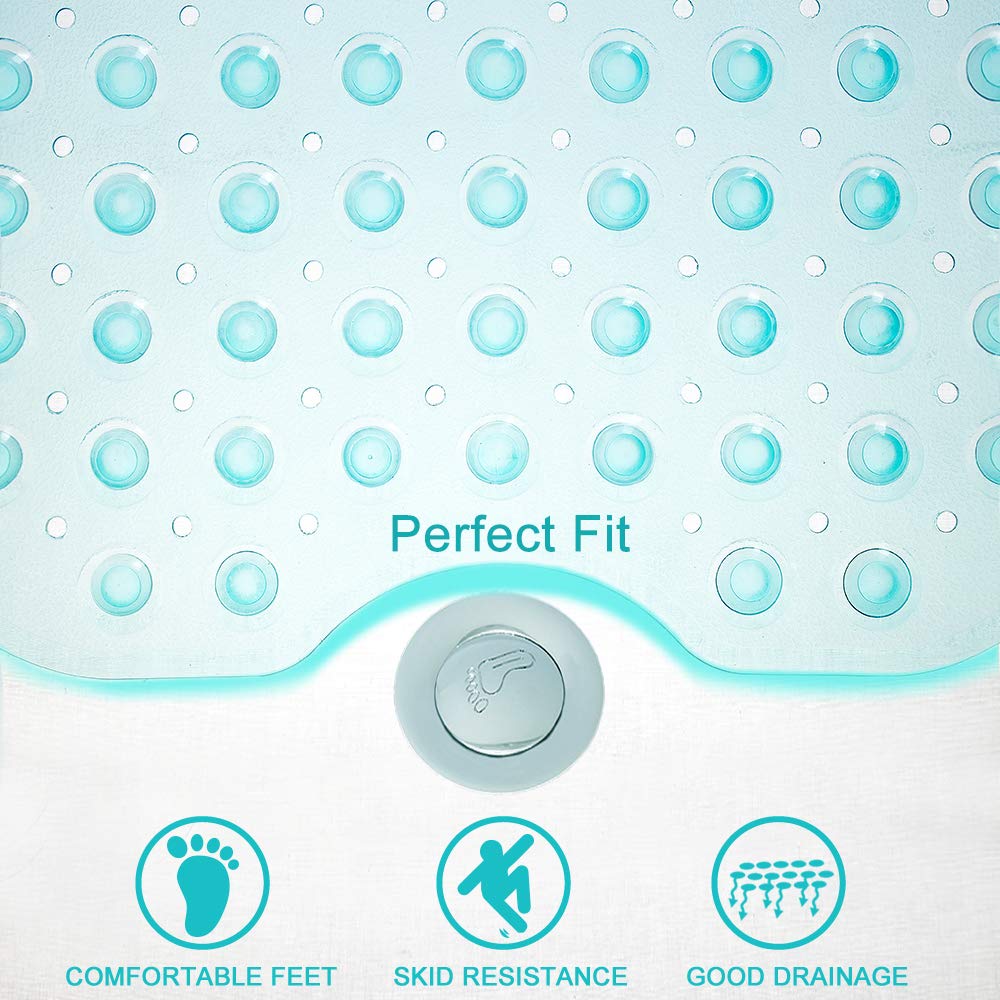 Tree Bud Extra Long Bathtub Mats for Shower Tub - Non-Slip Bath Mat Shower Mat with Suction Cups, Bath Tub Mat for Bathroom with Machine Washable