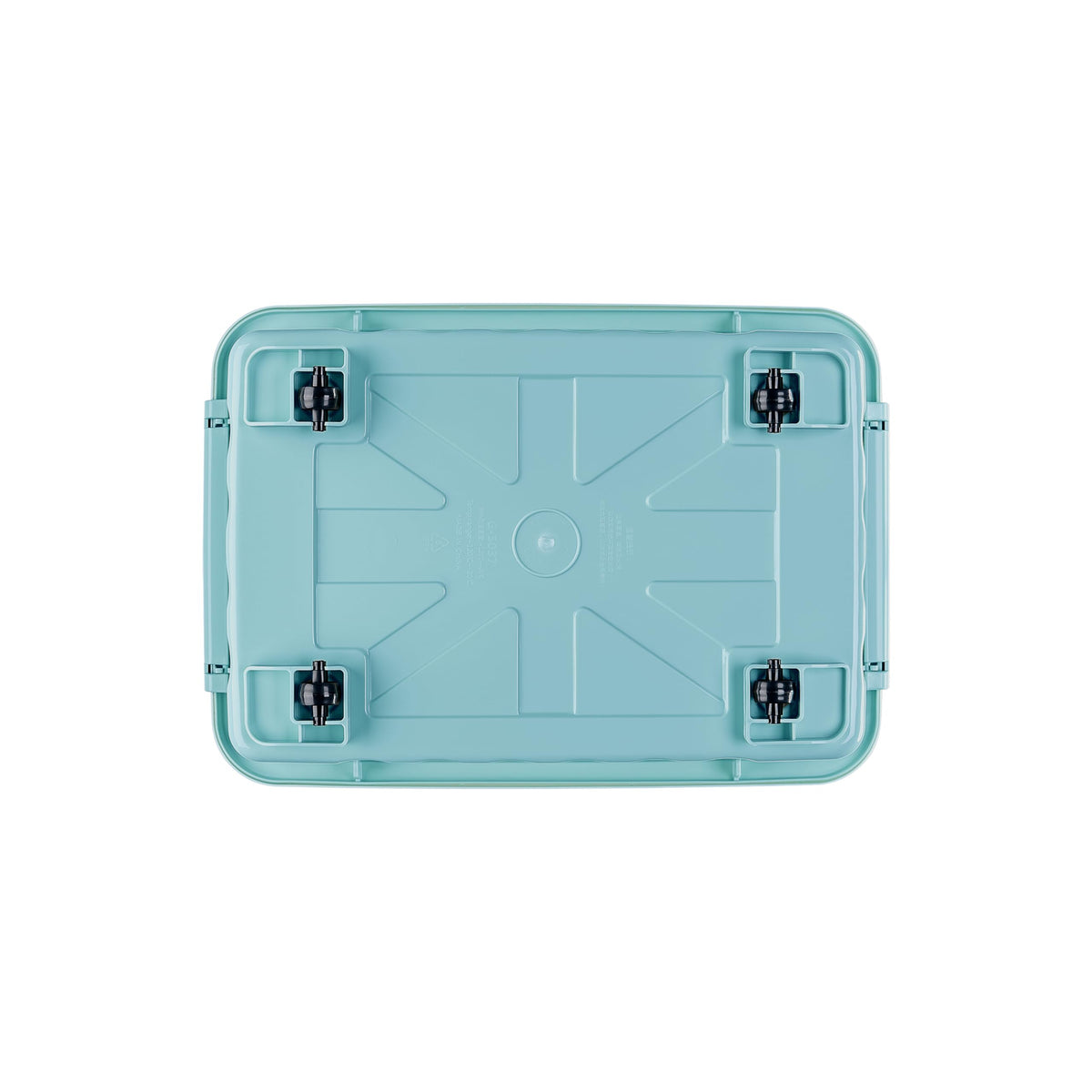 Cetomo 35L*6 Storage Boxes with Lids, Plastic Storage Box with Wheels and Secure Side Latches, Stackable & Nestable Organizer for Home, Office