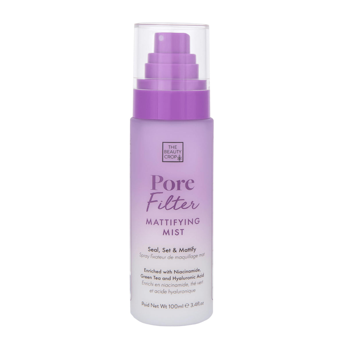 The Beauty Crop PoreFilter Mattifying Mist - Micro-Fine Setting Spray for Oily Skin - 100 ml