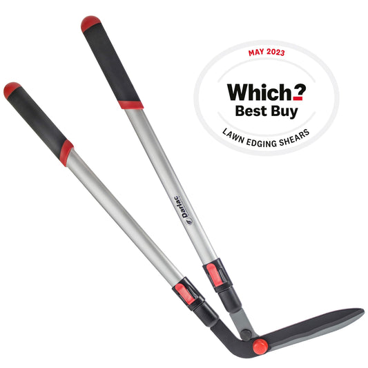 Darlac Telescopic Edging Shear ? Garden Lawn Edging Shears with Extendable Handles & Razor-Sharp Blade ? Adjustable to Any Gardener's Height ?