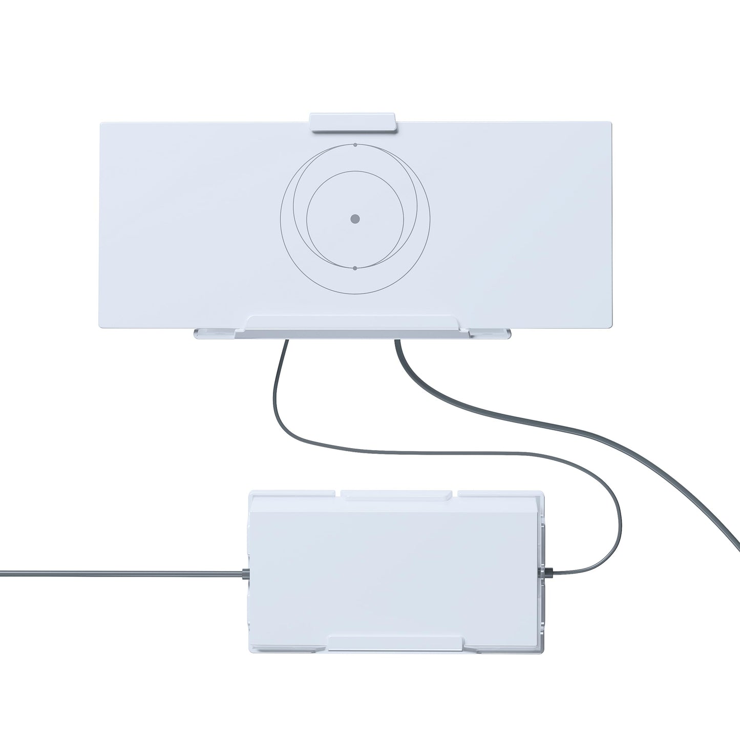 NovaKits Wall Mount Set for Starlink Gen 3 Router & Power, ABS Material, Self-tapping Screws, Cable Retention, White