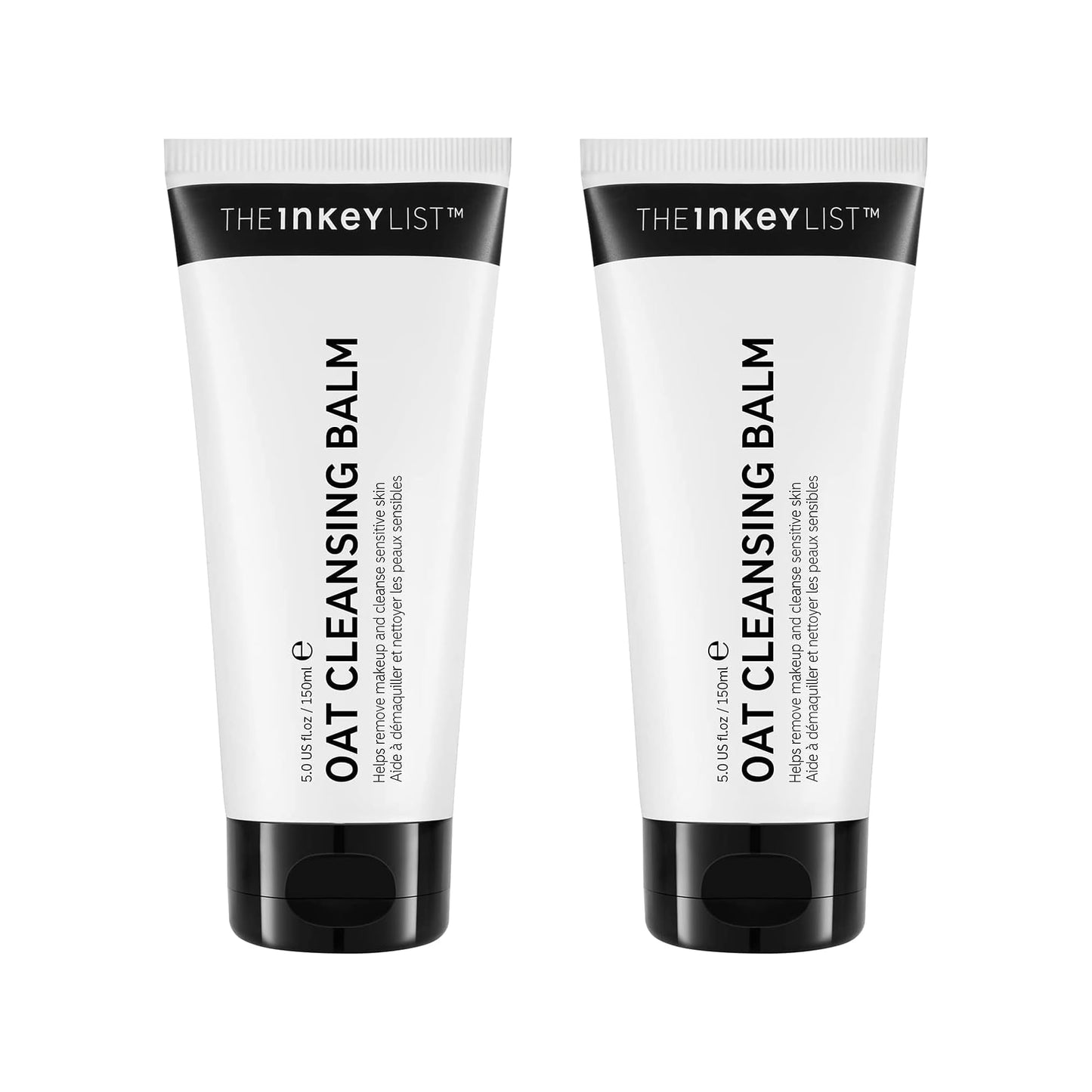The INKEY List Oat Cleansing Balm 150ml Pack of 2, Dissolves Makeup, Nourishing Skincare, Gentle Cleanser, Vegan Friendly, Suitable For All Skin