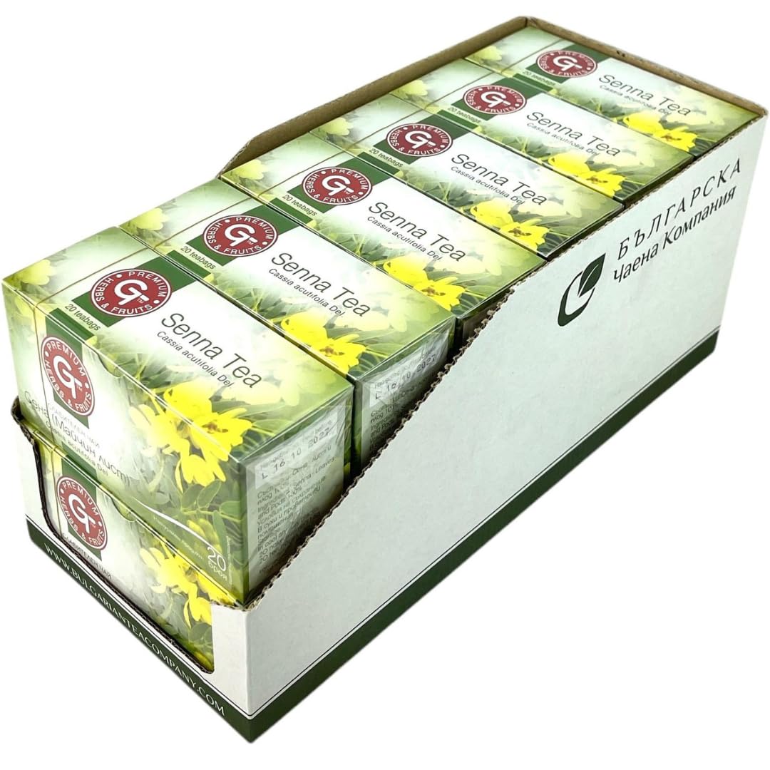 Premium Senna Leaves and Fruit Laxative with Herbal Chinese Diet Asian Slim Tea for Constipation Relief and Colon Cleanse - GT Fruits & Herbs (12