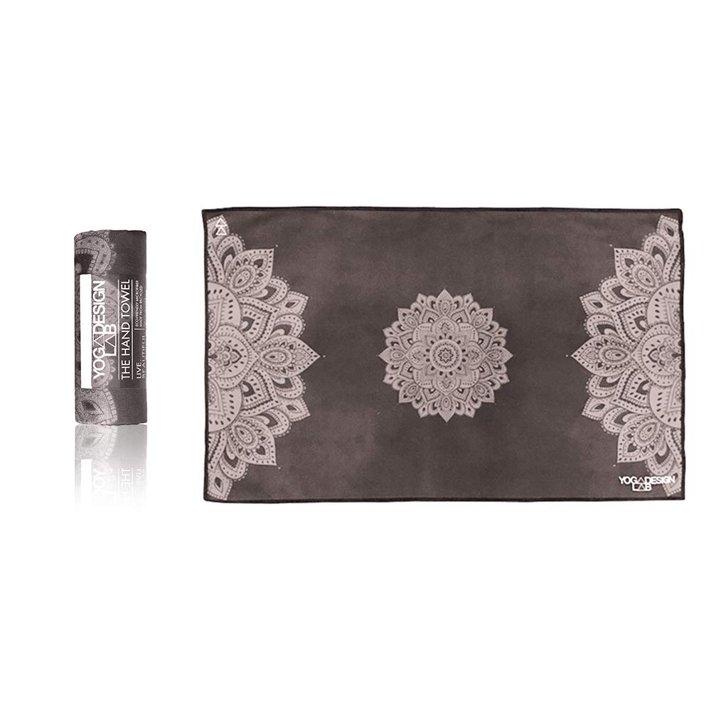 YOGA DESIGN LABS HAND TOWEL MANDALA BLACK