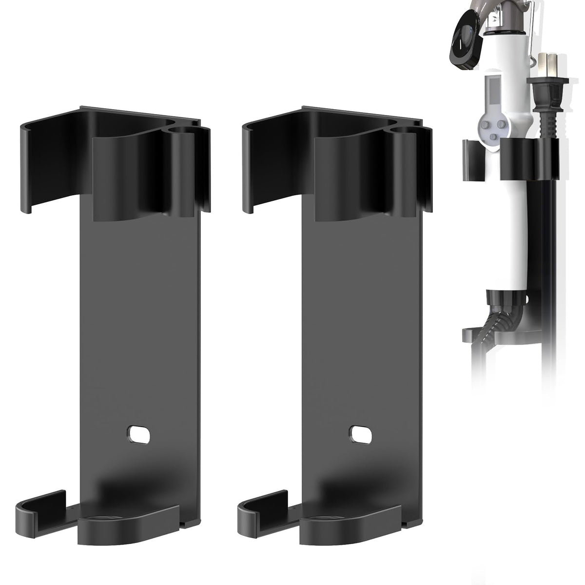Linkidea 2 Pack Curling Iron Holder Wall Mount for Devices Diameter Under 1.38" (3.5CM), Hair Styling Tool Storage Organizer, Hairdressing Hanging