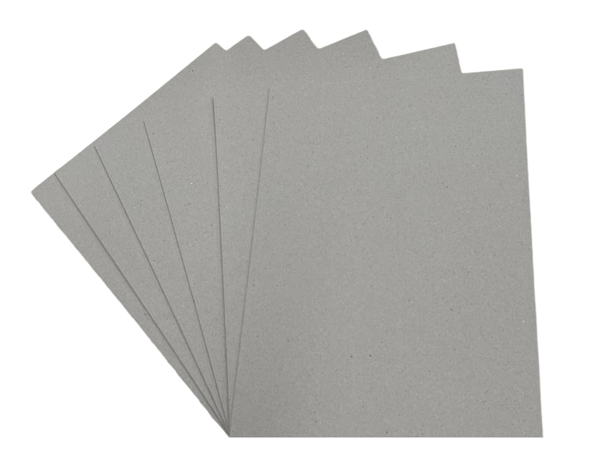 DJP A3 Greyboard Grey Backing Board 2mm 2000 Micron Extra Thick Craft Card Grey - 10 A3 Sheets