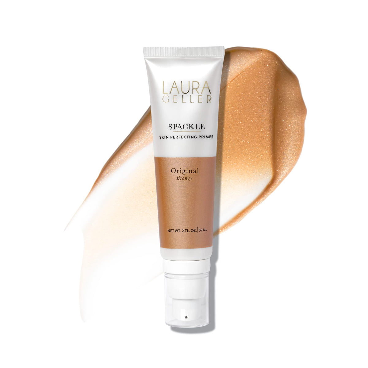 LAURA GELLER NEW YORK Spackle Bronze Lightweight Makeup Primer - Skin Perfecting Face Primer with Hyaluronic Acid for Long-Lasting Hydration - 59ml