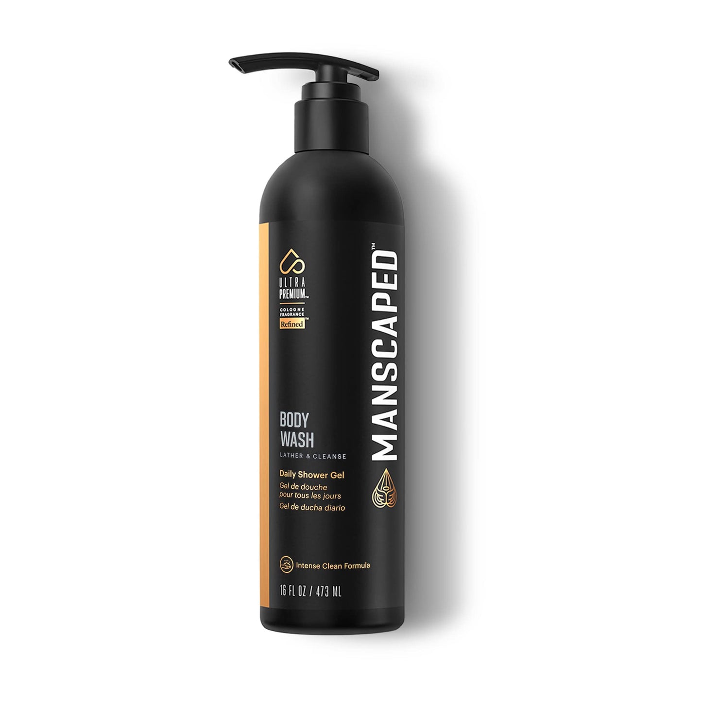 MANSCAPED? Men?s UltraPremium Body Wash, Luxurious Clean Formula Infused with Aloe Vera and Sea Salt, Refreshing and Nourishing Daily Shower Gel for