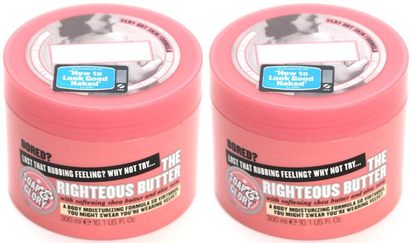 Soap And Glory The Righteous Butter Body Butter 300ml Pack Qty 2