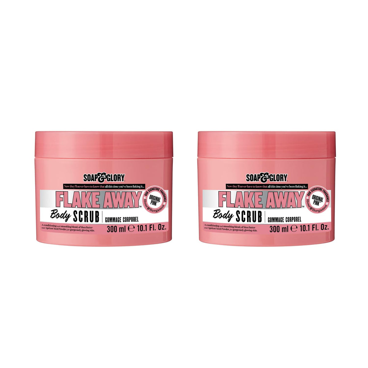 Soap And Glory Flake Away Body Scrub 300ml Pack Qty 2