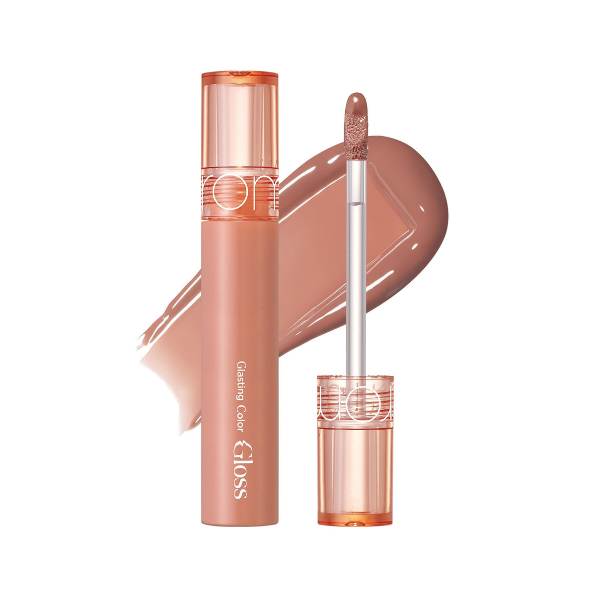 rom&nd Glasting Color Gloss NEW 6 ColorsPlumping and Juicy Glow finish with refractive oil, Long-lasting, Vidvid Color4g 0.14oz 02 NUTTY VAGUE
