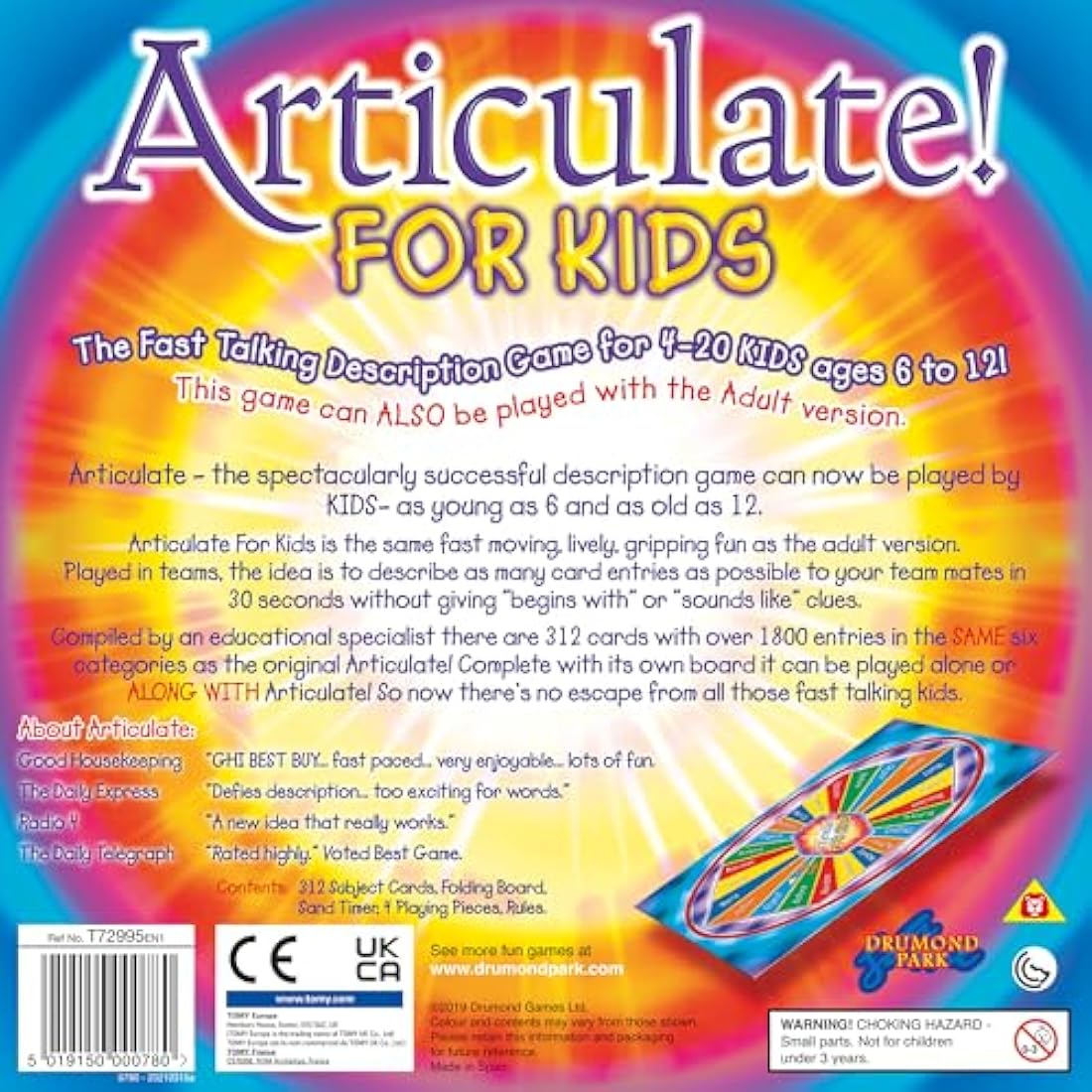 Drumond Park Articulate! For Kids - Family Kids Board Game | The Fast Talking Description Game | Family Games for Adults and Children Suitable From 6+ Years