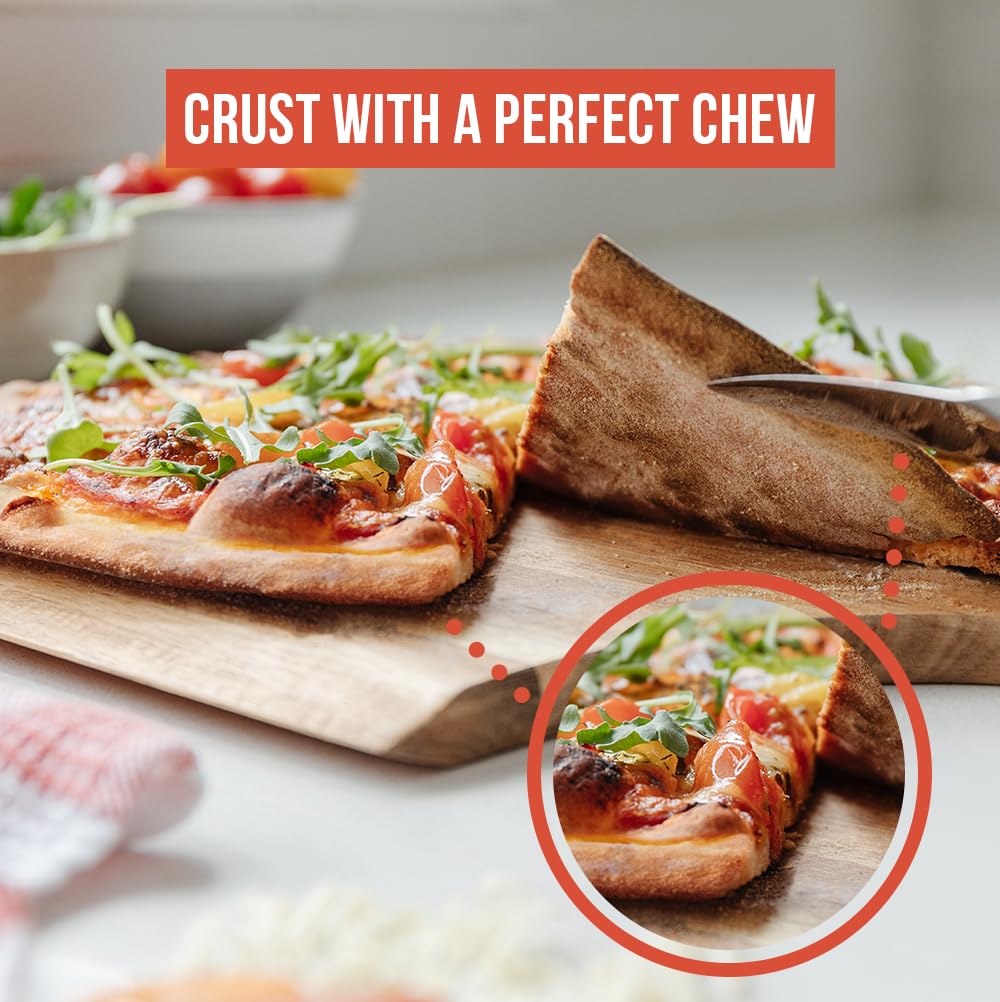 Chef Pomodoro Pizza Steel for Oven or BBQ Grill, Pre-Seasoned Baking Steel, High Quality and Durable Carbon Steel, Compatible with Ooni Koda 12 (33,6