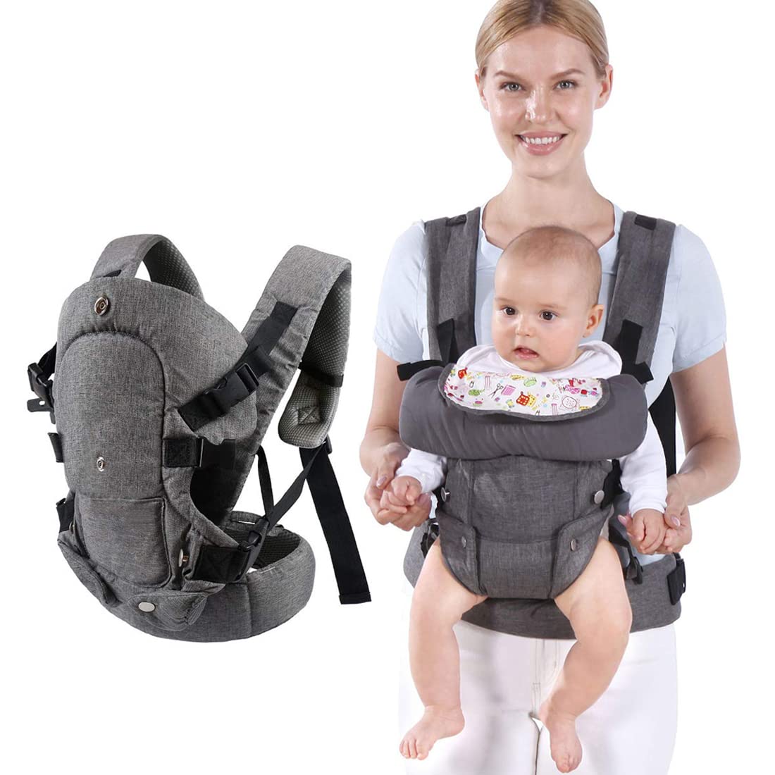 Baby Carrier Sling, Baby Carriers from Newborn,Baby Toddler Carriers Accessories Cozy Baby Holder Carrier,Adjustable Babies Wrap Sling Front Back