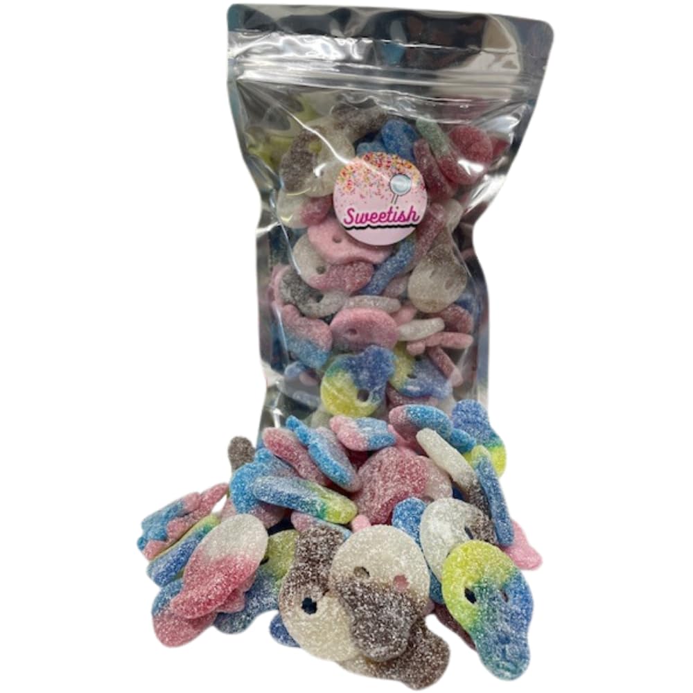 Fizzy Sour Skulls Mix - 1kg Bulk Pouch - Pick and Mix Sweets - Skull Sweets in a Resealable Pouch By Sweetish