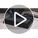 Faithfull Diamond Whetstone Sharpening Kit. 3 Stones: 400G Coarse, 600G Medium And 1000G Fine Includes Non Slip Base Unit