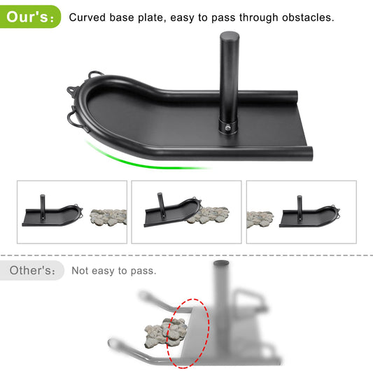 Kipika Weight Sled, Push-Pull Fitness Sled, Fitness Strength Training Sled, Speed Training Sled for Athletic Exercise, Speed Improvement, Suitable for