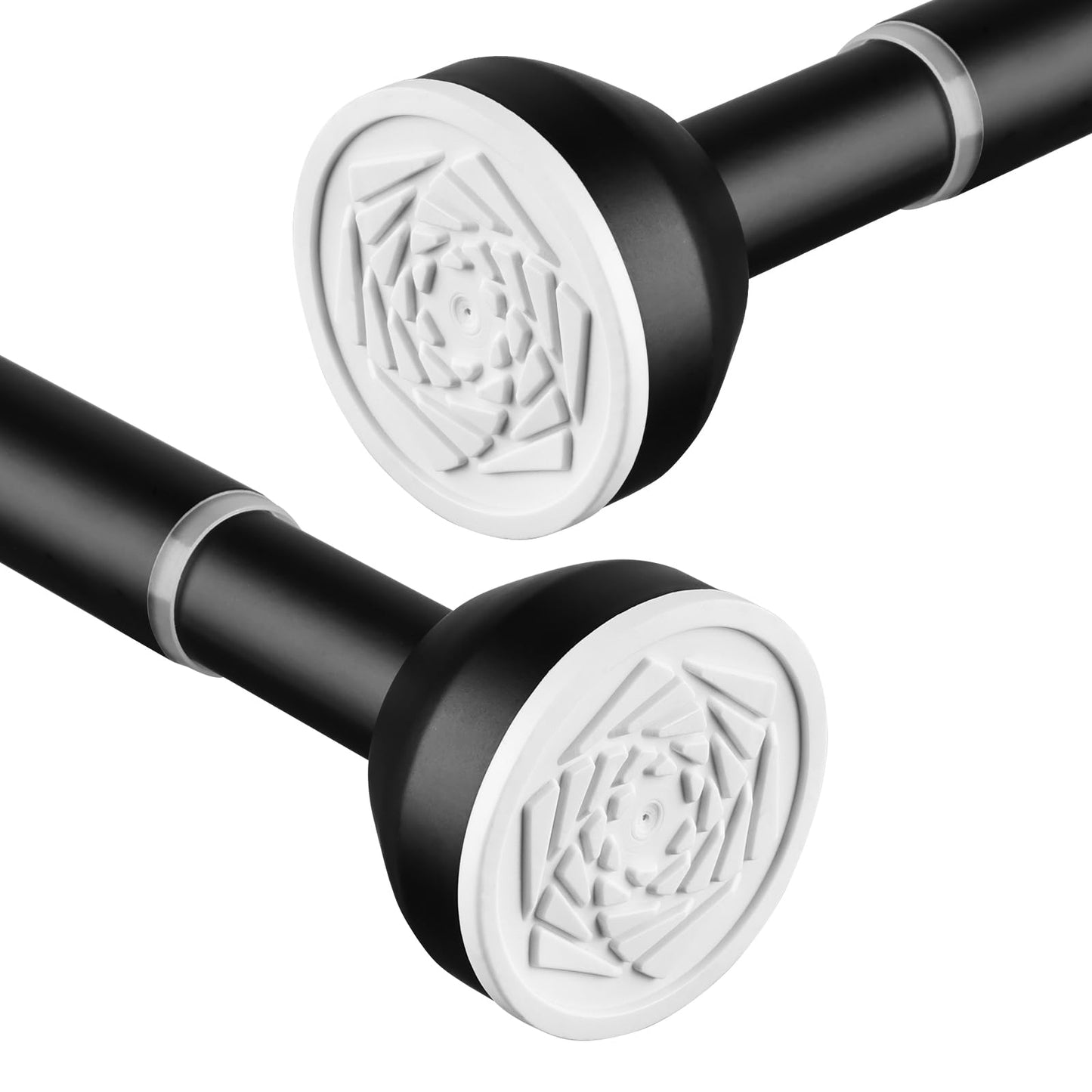 Shower Curtain Pole 115-185cm Stainless Steel Shower Curtain Rod Tension Rod for Curtains NO Drill Extendable Curtain Poles Shower Curtain Rail for