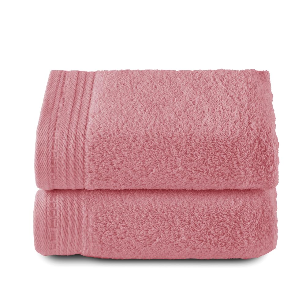 RIZO Top Towel - Set of 2 Hand Towels - Bath Towels - 100% Combed Cotton - 600 g/m2 - Measure 100 x 50 cm - Boiler