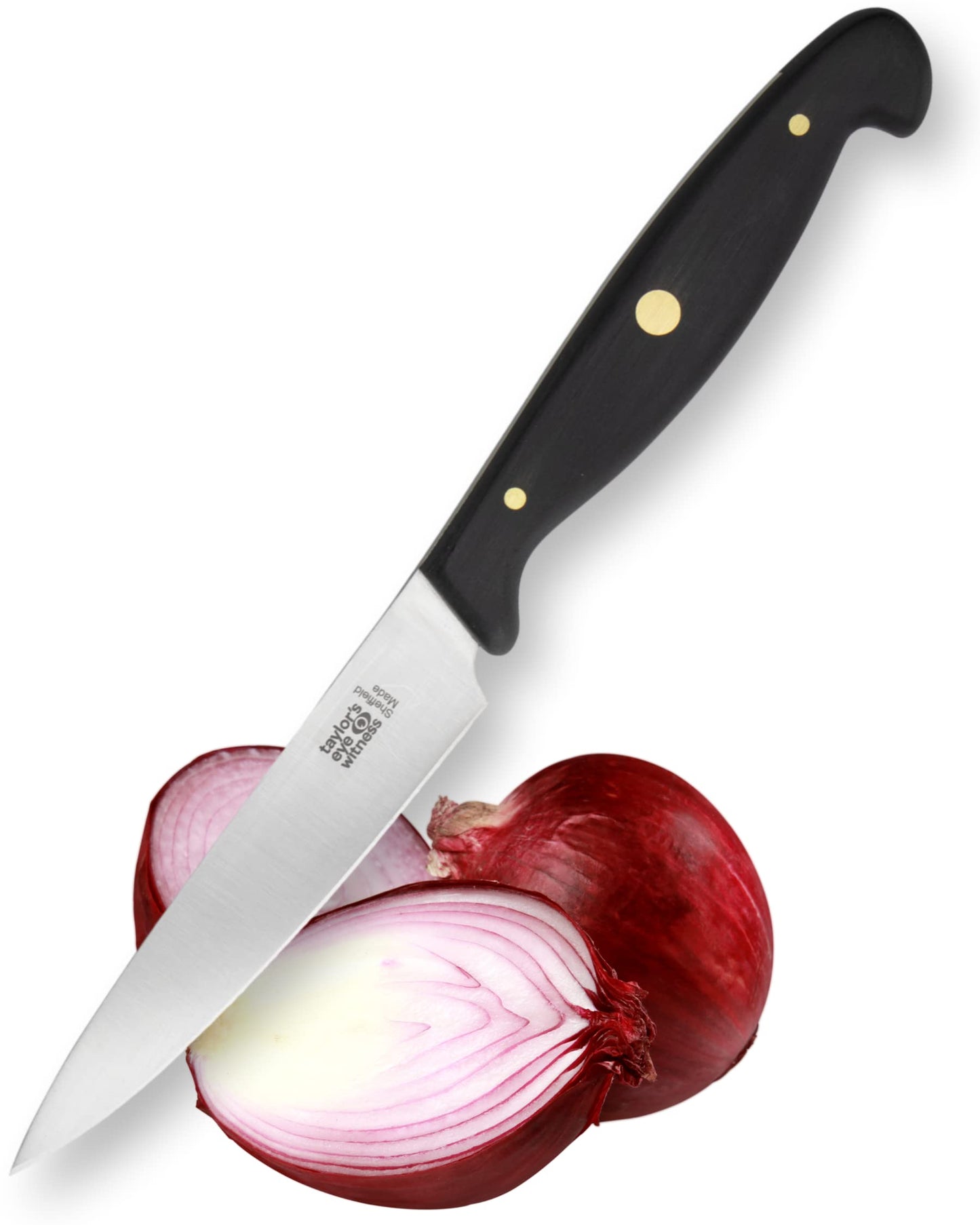 Taylors Eye Witness Professional Series British Made Cooks Kitchen Knife - 10cm Cutting Edge with an Ultra Fine, Pointed Blade, Precision Ground from