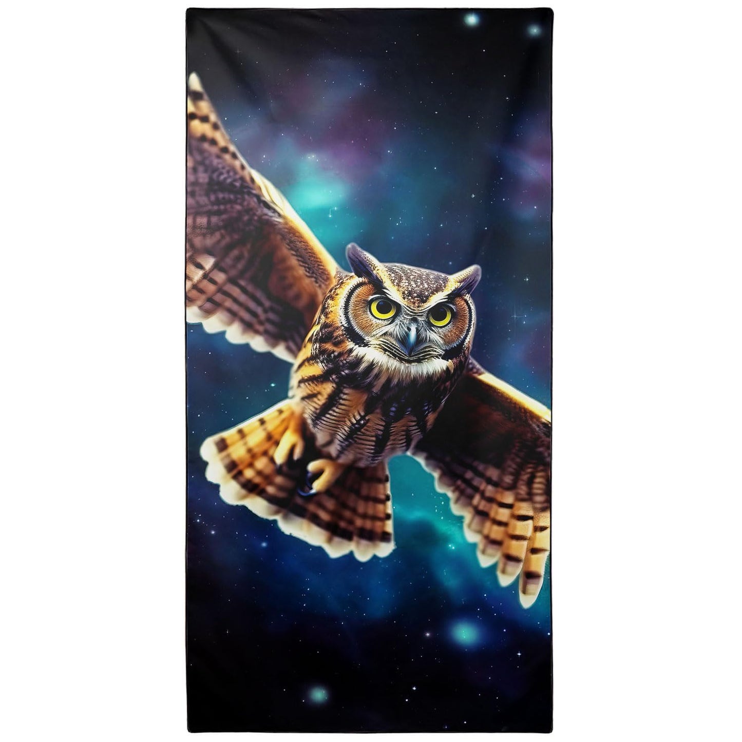 YISUMEI Flying Owl Beach Towels for Adults Extra Large 180 x 90 cm, Microfibre Quick Dry Towel for Travel Swimming Camping Sports