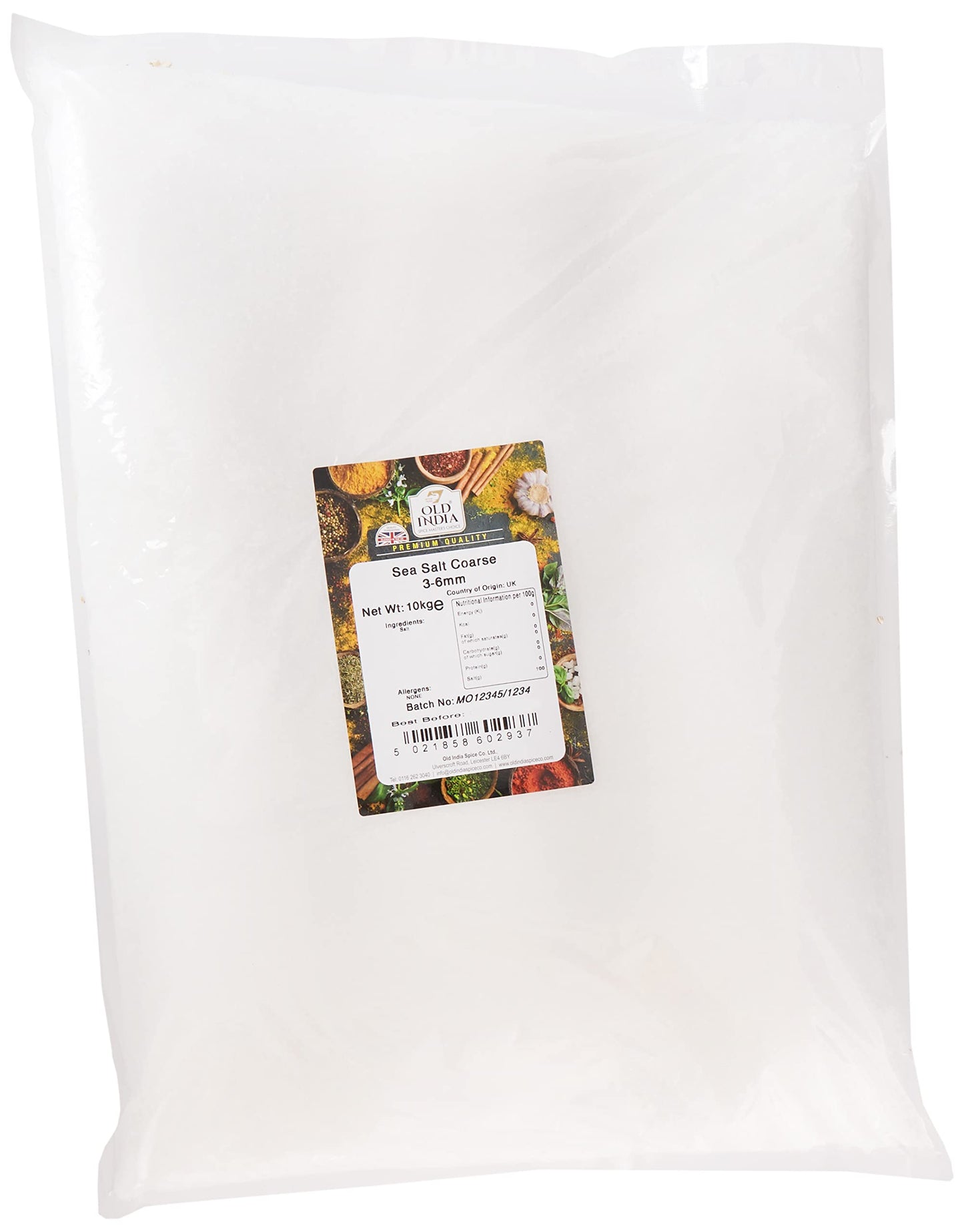 Old India Sea Salt Coarse 3-6mm 10kg
