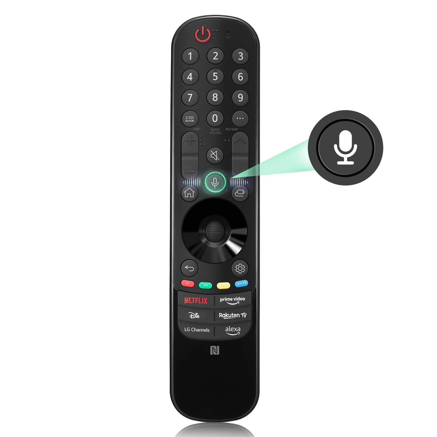 Voice Magic Remote for LG Smart TV Remote Control Replacement for AN-MR20GA MR19BA MR21 MR22 MR23 MR24 GA GN GC,for 2019-2024 LG OLED QNED NanoCell