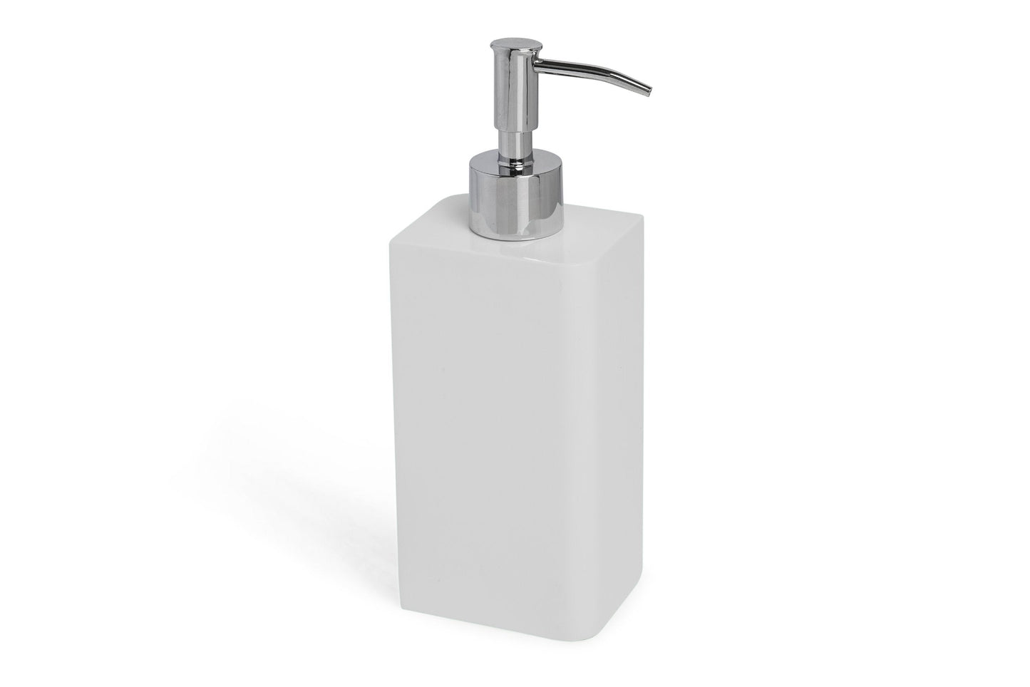 Kassatex Lotion Dispenser, Resin, White