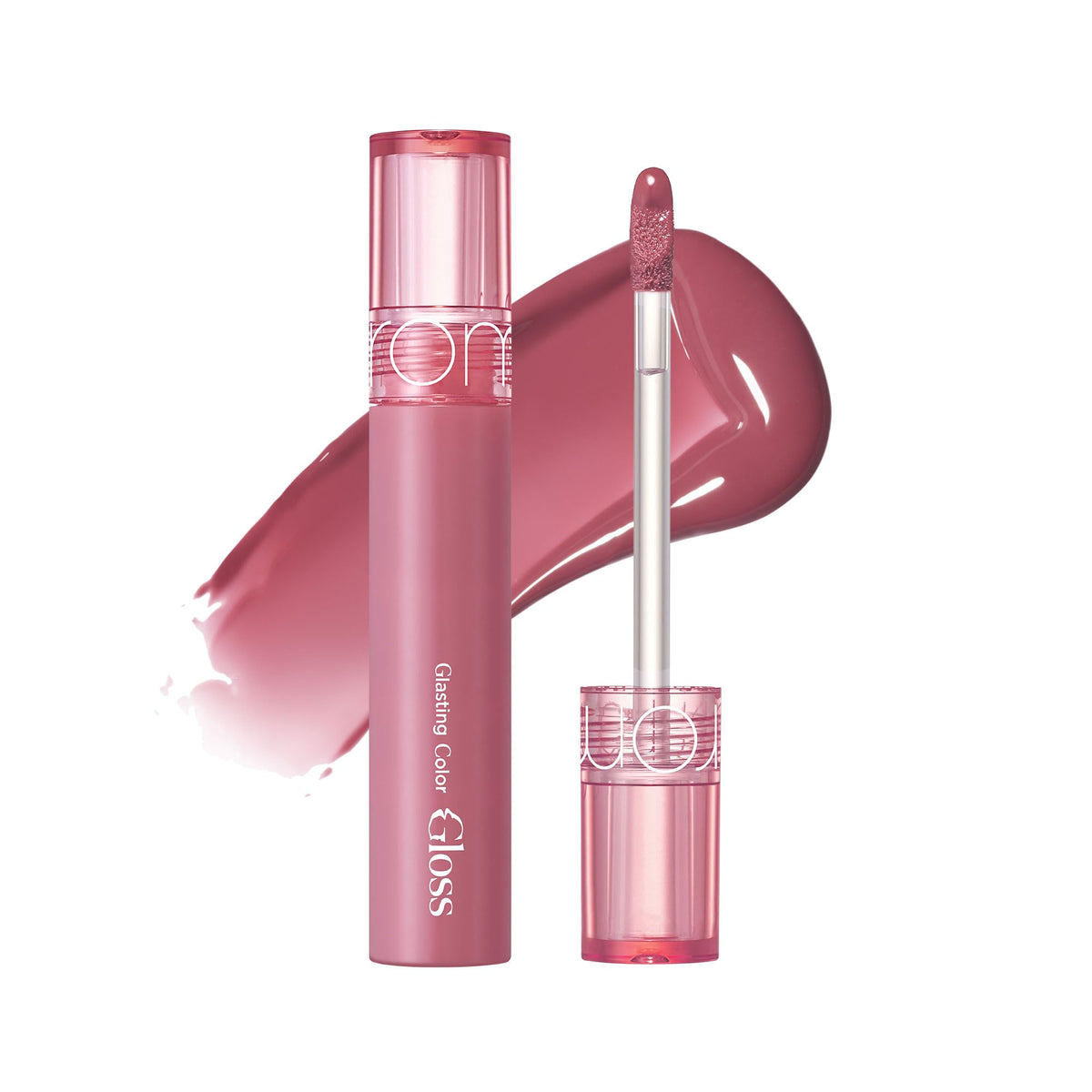 rom&nd Glasting Color Gloss 04 GRAPY WAY Plumping and Juicy Glow finish with refractive oil, Long-lasting, Vidvid Color4g 0.14oz 1er Pack