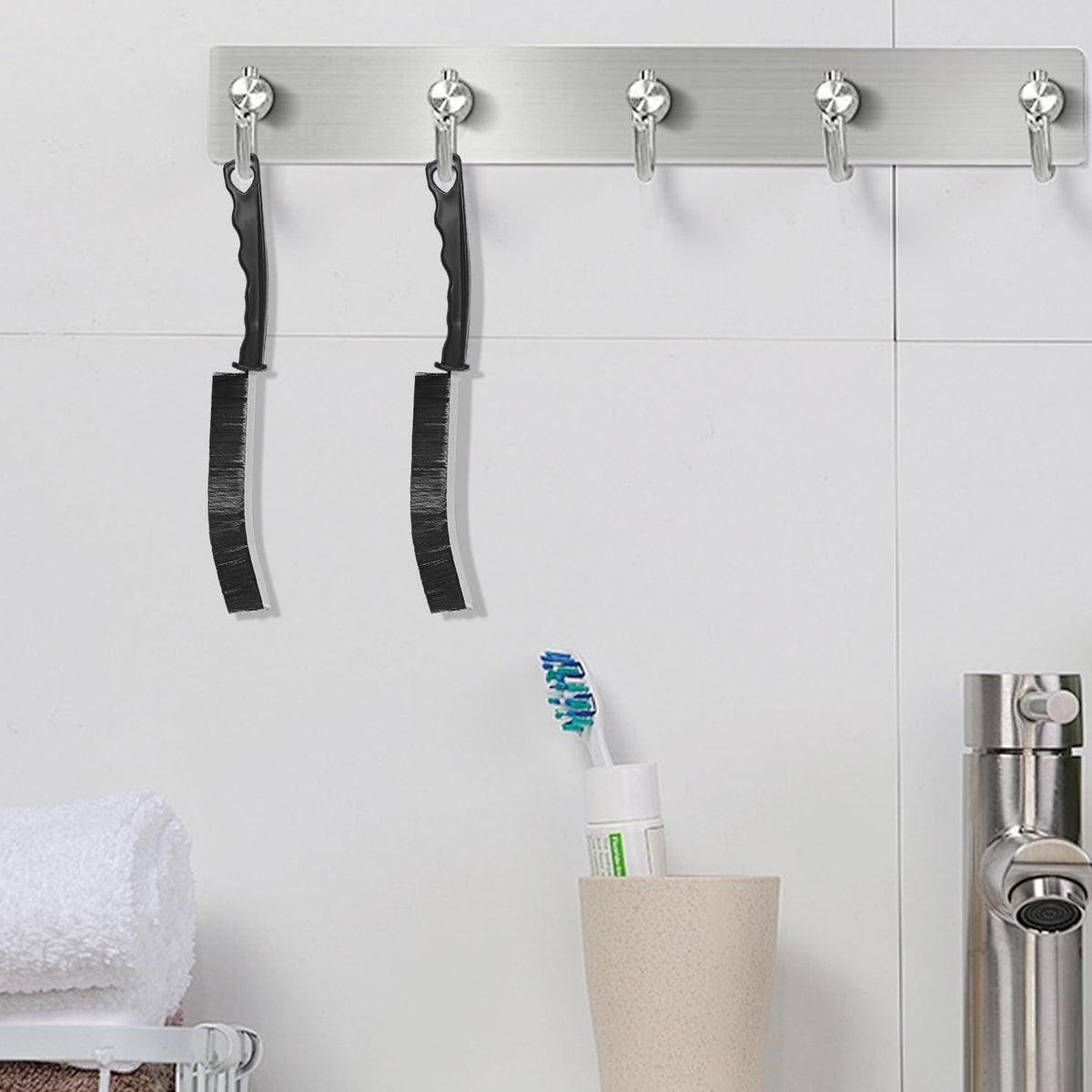 Slit Cleaning Brush 3 Pcs Gap Cleaning Brush Bathroom Tile Crevice Cleaning Brush for Kitchen, Stove, Washing Machine, Refrigerator, Window,Etc.
