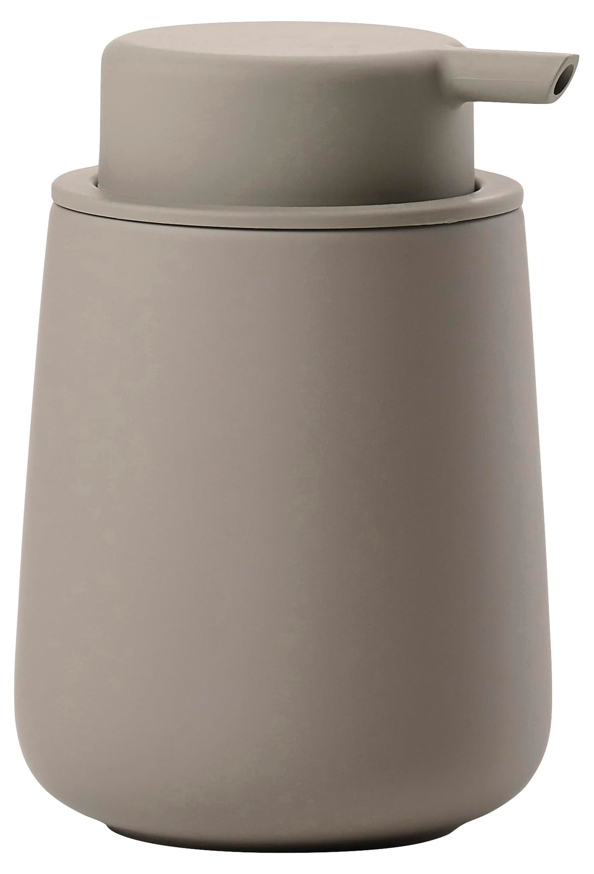 Zone Denmark Nova One Soap Dispenser, Ceramic Bathroom Soap Pump, Refillable Hand Soap, Liquid Soap & Lotion Dispenser, 250 ml, Taupe