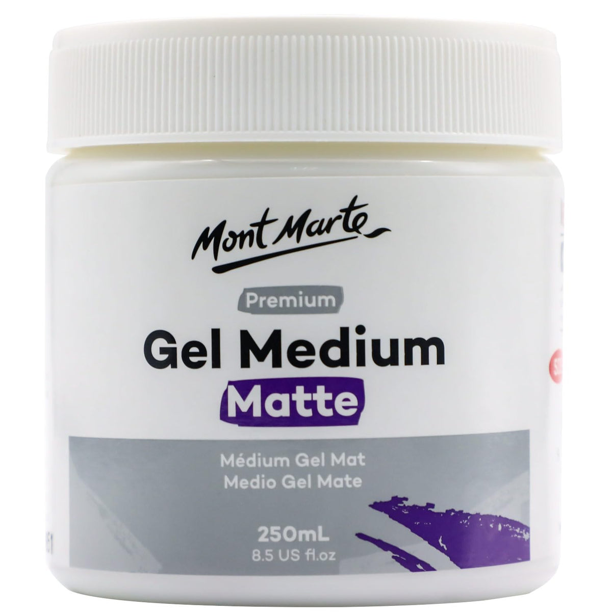 MONT MARTE Premium Gel Medium Matte 250ml 8.5oz, Suitable for Acrylic Paints